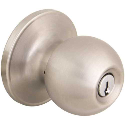 Ball Stainless Steel Keyed Entry Door Knob