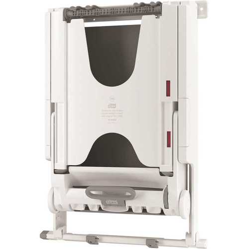 Tork 552522 White Large PeakServe Recessed Cabinet Adapter Paper Towel Dispenser