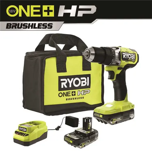 ONE+ HP 18V Brushless Cordless 1/2 in. Drill/Driver Kit with (2) 2.0 Ah HIGH PERFORMANCE Batteries, Charger, and Bag