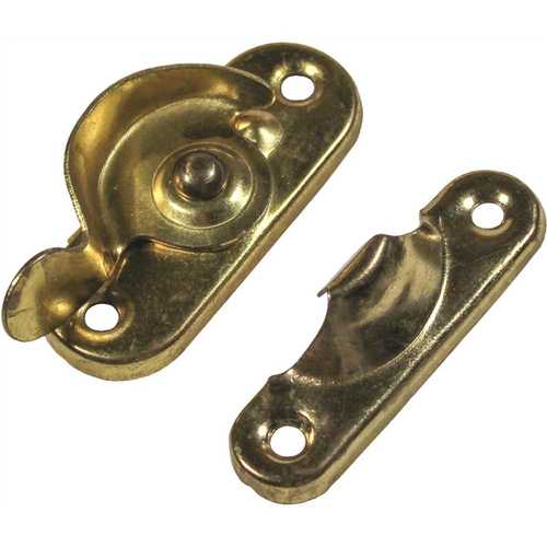 Brass Window Sash Lock - Pair