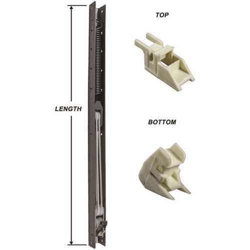 STRYBUC INDUSTRIES 60-203-1H4 21 in. L x 9/16 in. W x 5/8 in. D Window Channel Balance 2030 with Top and Bottom End Brackets Attached - pack of 4