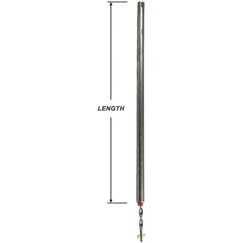 3/8 in. Dia x 25 in. L Tube x 25-5/8 in. L Rod Spiral Tube Window Balance with Red Bearing and Crosspiece