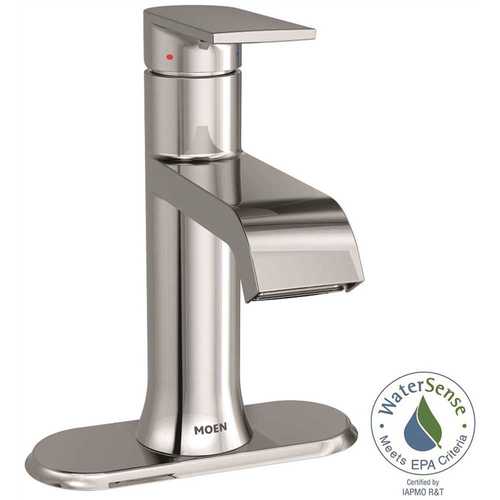 Genta Single Hole Single-Handle Bathroom Faucet with Drain Assembly in Chrome