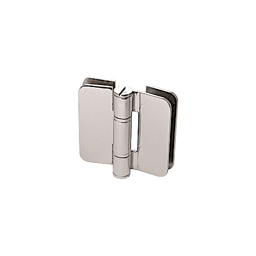 Polished Nickel Zurich 07 Series Glass-to-Glass Inline Outswing Hinge