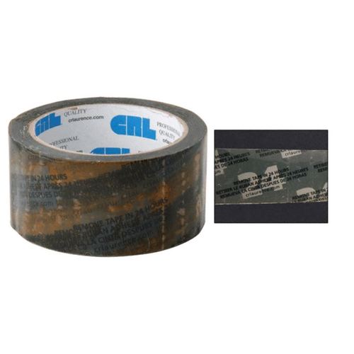 CRL MT112W Orange 1-1/2" Vinyl Molding Retention Tape - With Warning