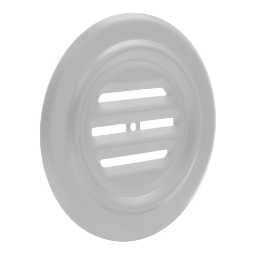Brite Anodized Aluminum 5-5/16" No-Draft Speak-Thru