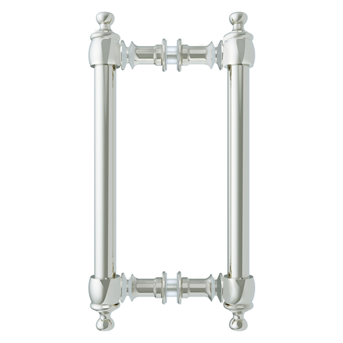 Polished Chrome 8" Colonial Style Back-to-Back Pull Handles