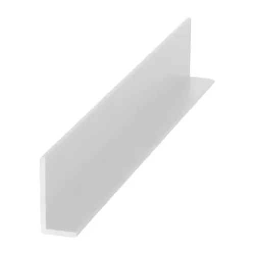 Satin Anodized Aluminum 3/8" L-Bar Extrusion  48" Stock Length - pack of 25