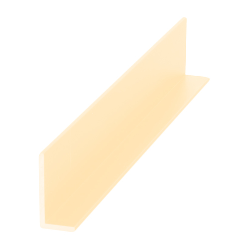 Brite Gold Anodized Aluminum 3/8" L-Bar Extrusion -  12" Stock Length - pack of 50