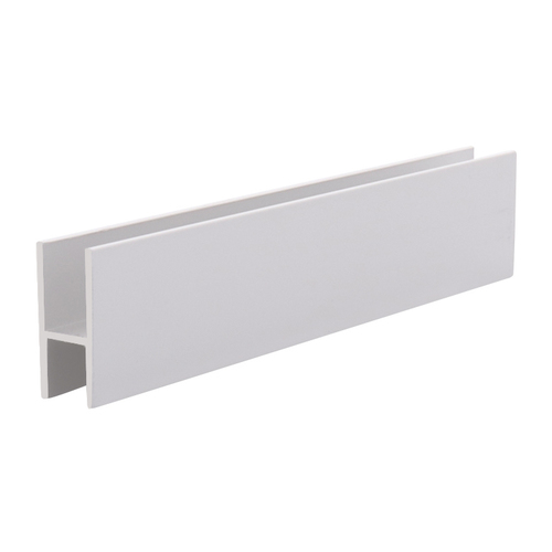 Brite Anodized Aluminum 'H' Bar for Use on All CRL Track Assemblies -  12" Stock Length - pack of 25