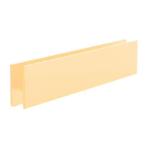 Gold Anodized Aluminum 'H' Bar for Use on All CRL Track Assemblies 144" Stock Length