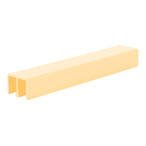 Gold Anodized Aluminum Upper Track for 1/4" Sliding Panels - 144" Stock Length