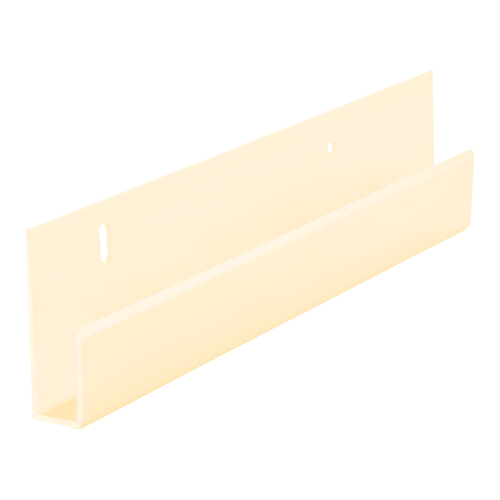 Brite Gold Anodized 1/4" Deep Nose Aluminum "J" Channel  23" Stock Length - pack of 5