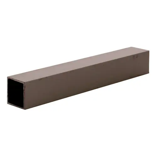 Dark Bronze 3/4" Square Tube Extrusion 144" Stock Length