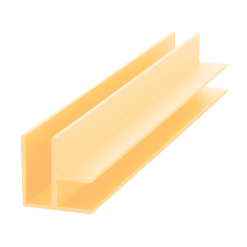 Gold Anodized Aluminum Corner Extrusion 144" Stock Length