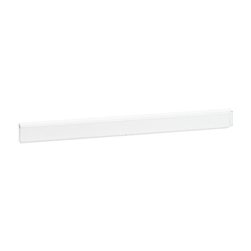 White 1/4" Plastic Edge Molding 144" Stock Length