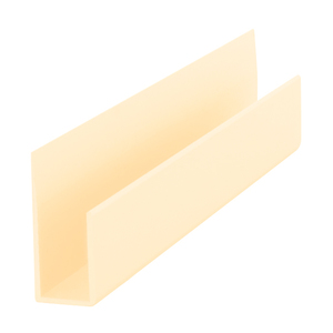 Brite Gold Anodized Aluminum Deep Nose 3/8" J-Channel - 144" Stock Length