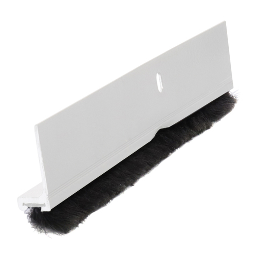 Satin Anodized Finned Door Sweep - 144"