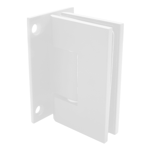 All White Geneva 037 Series Wall Mount Full Back Plate Standard Hinge