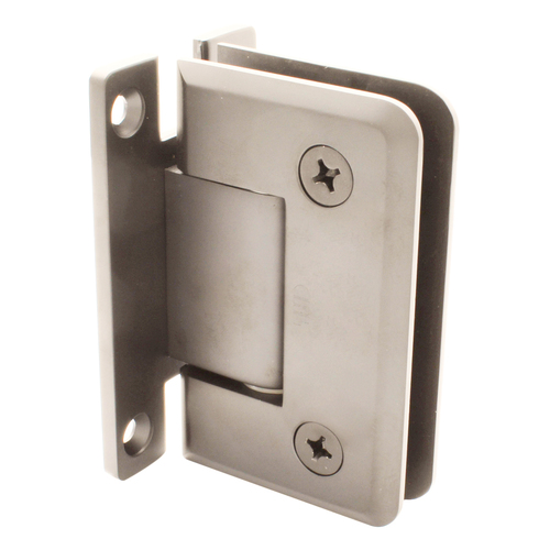 Satin Nickel Pinnacle 037 Series Wall Mount Full Back Plate Standard Hinge