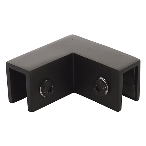 Gun Metal 90 Degree "Sleeve Over" Glass Clamp