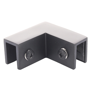 Satin Nickel 90 Degree "Sleeve Over" Glass Clamp