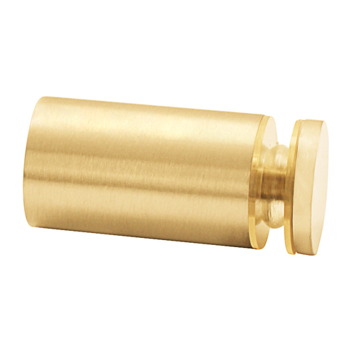 CRL SDK212SB Satin Brass Cylinder Style SingleSided Shower Door Knob