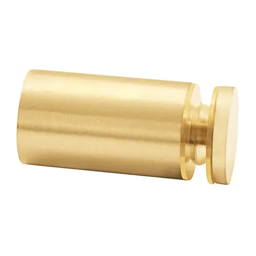 Satin Brass Cylinder Style Single-Sided Shower Door Knob