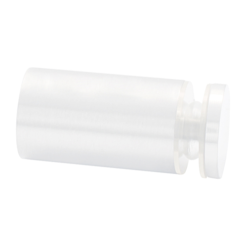 White Cylinder Style Single-Sided Shower Door Knob