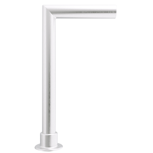 CRL SG925PS Polished Stainless Elegant Series Glass on Front and Top Shelf Sneeze Guard - Right Hand End Post Only