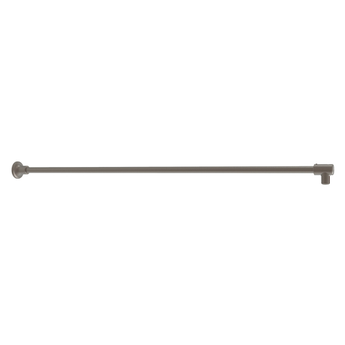 Antique Brushed Nickel Frameless Shower Door Fixed Panel Wall-To-Glass Support Bar for 3/8" to 1/2" Thick Glass