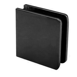 Black Traditional Style Fixed Panel U-Clamp
