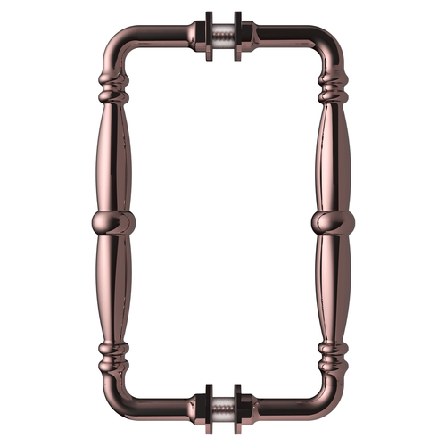 Brushed Bronze 8" Victorian Style Back-to-Back Pull Handles