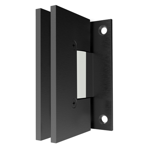 CRL V1E037BL Black with Chrome Accents Vienna 037 Series Wall Mount Hinge