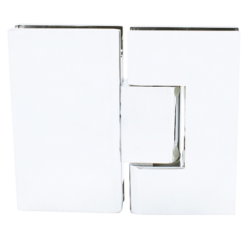 All White Vienna 180 Series Glass-to-Glass Hinge