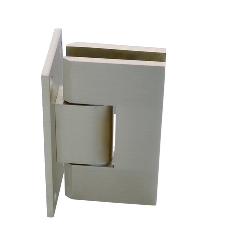 Brushed Nickel Vienna 337 Series Adjustable Wall Mount Full Back Plate Hinge