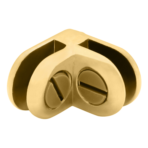 CRL ZLC2BR Brass Two-Way 90 Degree Display Connector