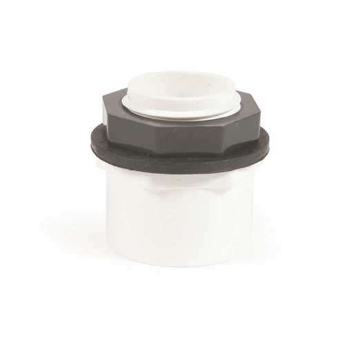 CAMCO MANUFACTURING 11452 PVC 1 in./1.5 in. Drain Pan Fitting for Gas or Electric Water Heaters