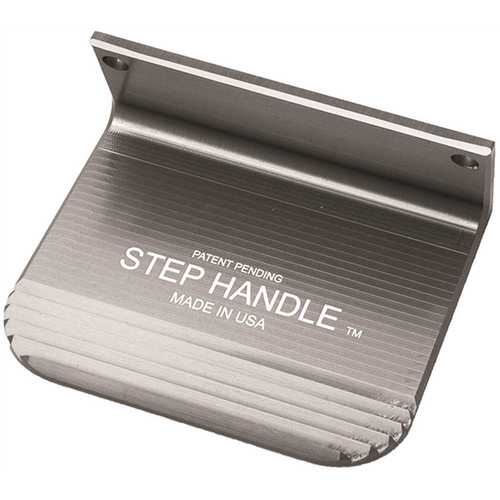 Foot Door-Opener with Superior Grip, Silver with Satin-Coated Made of Aerospace-Grade Aluminum
