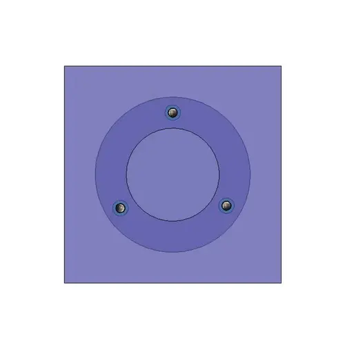 Armortex 1ANVS10BR2 Round Poly Disc Clear-Vision Acrylic Speak-Thru Ballistic Level 2