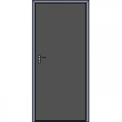 Armortex 1DFHF3684BR3 36" W X 84" H Hollow Metal Bullet Resistant Door And Frame Assembly With Flush Ballistic Level 3