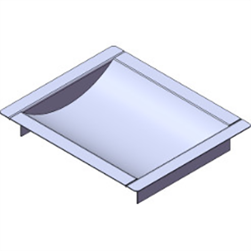Armortex 1RMDT1012BR3 12" W X 10" H Recessed Deal Tray Without Weather Flap Ballistic Level 3
