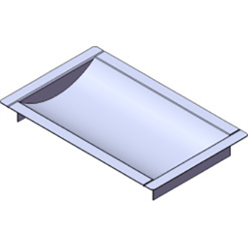 Armortex 1RMDT1016BR1 16" W X 10" H Recessed Deal Tray Without Weather Flap Ballistic Level 1