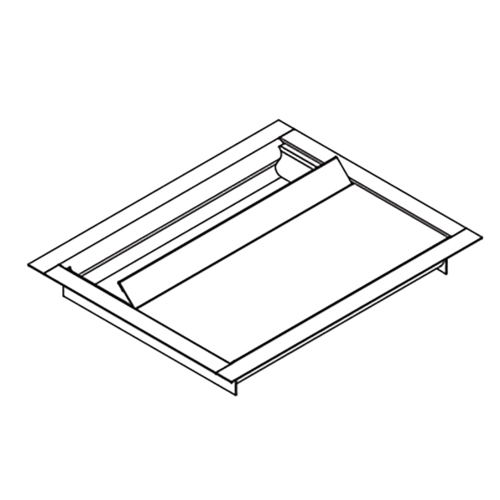 12" W X 12" H Recessed Deal Tray With Sliding Lid Non Ballistic