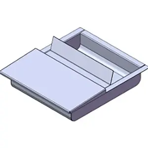 Armortex 1RMDT1416FL 14" W X 16" H Recessed Deal Tray With Flip Lid Non Ballistic