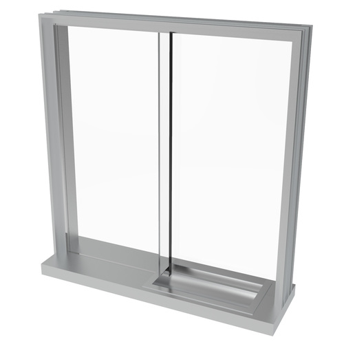 Custom Windows Sliding Transaction Frame Aluminum