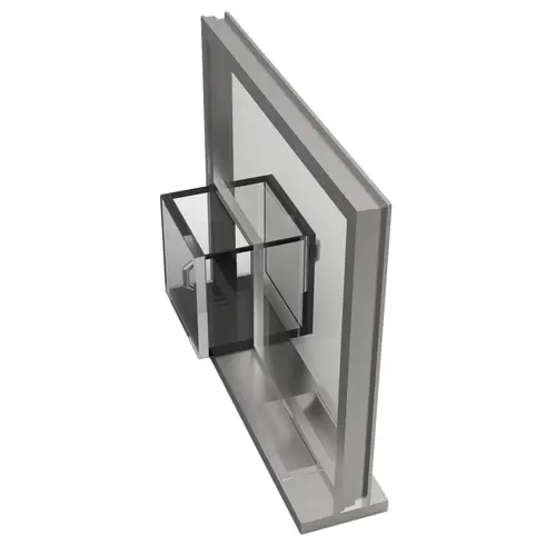 Custom Transaction Frame Windows With Transparent Package Receiver Stainless Steel