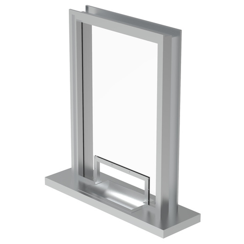 Custom Windows Hinged Panel Transaction Frame Hollow Metal