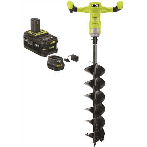 ONE+ 18-Volt HP Lithium-Ion Cordless Earth Auger with 6 in. Bit and 4.0 Ah Battery and Charger Included