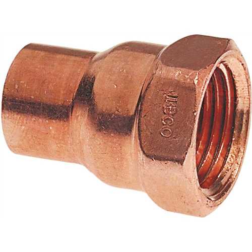 1 in. Copper Pressure Cup x FIP Adapter Fitting